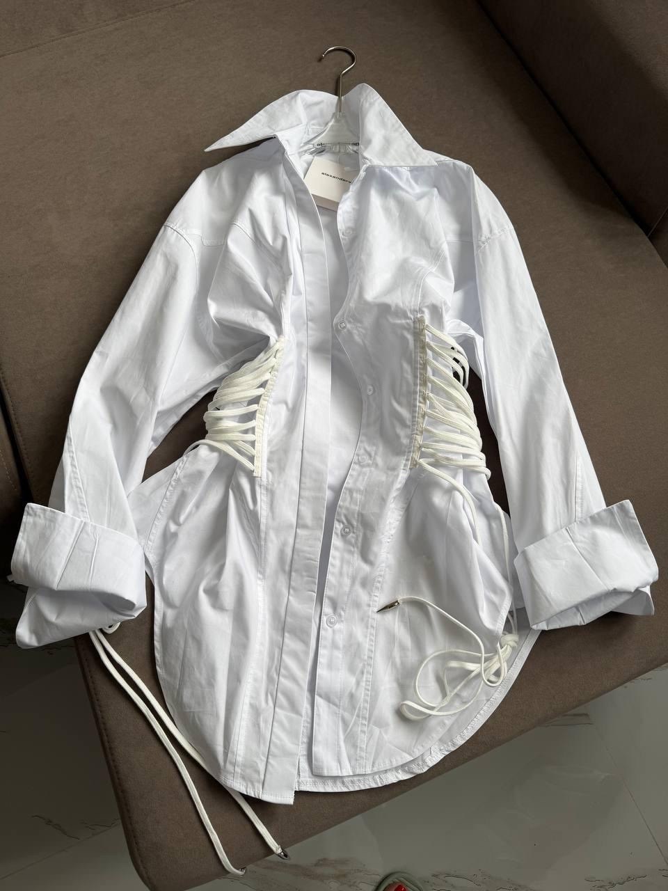 белая рубашка с корсетом,женская рубашка,рубашка с корсетом,белое платье рубашка,длинная белая рубашка с корсетом