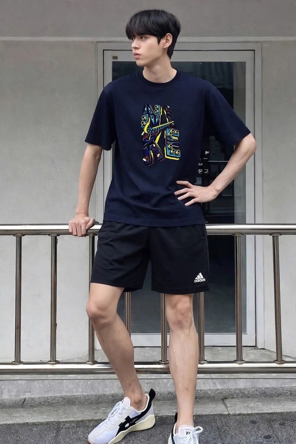 футболка мужская adidas,мода мужская,футболки мужские,adidas черный,футболка повседневный