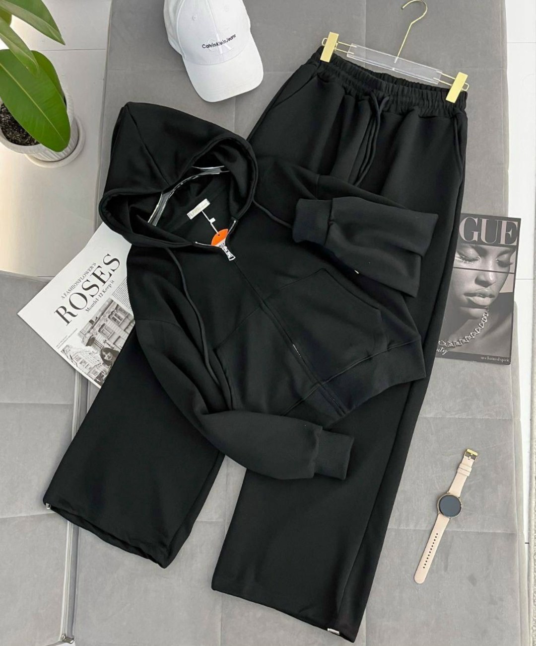 костюм оверсайз,костюм спортивный,костюм женский,спортивные костюмы для девочек,костюм базовый костюм оверсайз зип худи и штаны палаццо