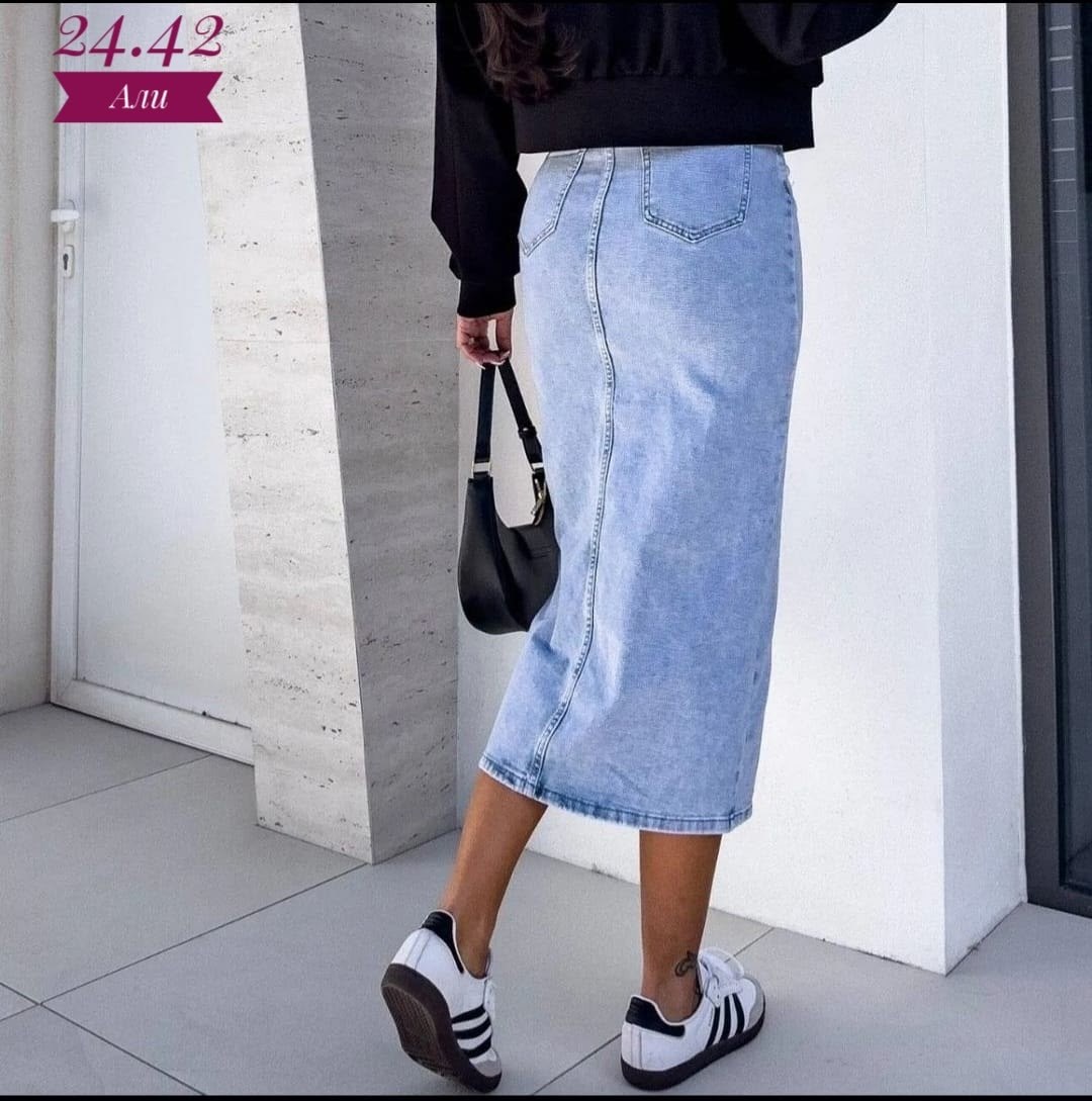 длинная джинсовая юбка,джинсовая юбка макси с разрезом,джинсовая юбка макси,юбка джинсовая миди с разрезам,джинсовая юбка