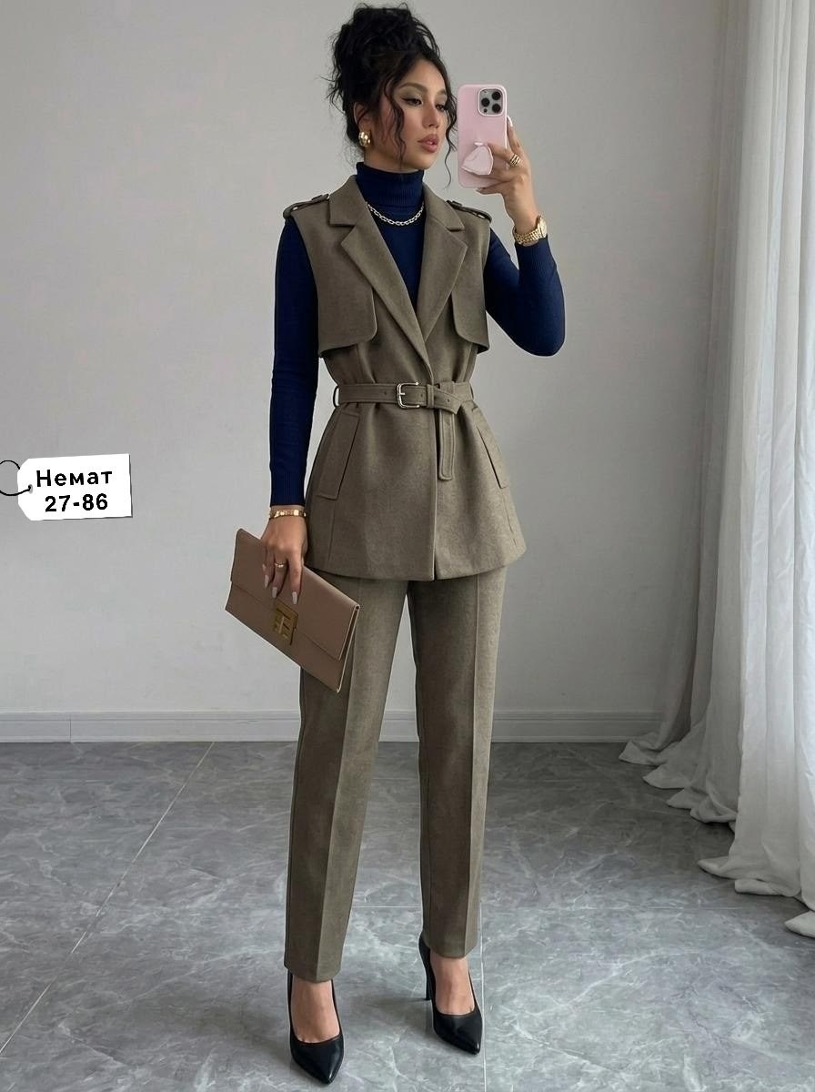 брючный костюм элегантный,брючный костюм женский,модные костюмы,костюм женский,брючный костюм с жилетом