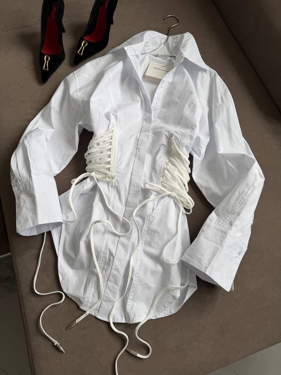 белая рубашка с корсетом,женская рубашка,рубашка с корсетом,белое платье рубашка,длинная белая рубашка с корсетом