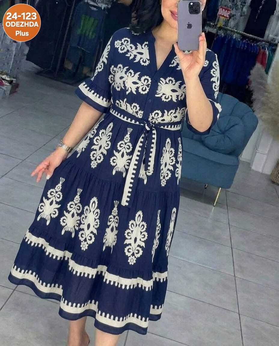 платье миди из вискозы с длинными рукавами yumi синий,летнее женское платье,платья,женская платье,модное платье