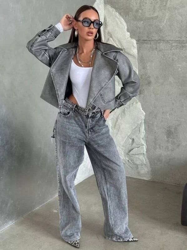 косуха оверсайз демисезонная pa&bn fashion,косуха оверсайз демисезонная c&h style,косуха куртка кожаная оверсайз chauzi,косуха винтажная куртка кожаная oversize серая monyken,серая косуха оверсайз