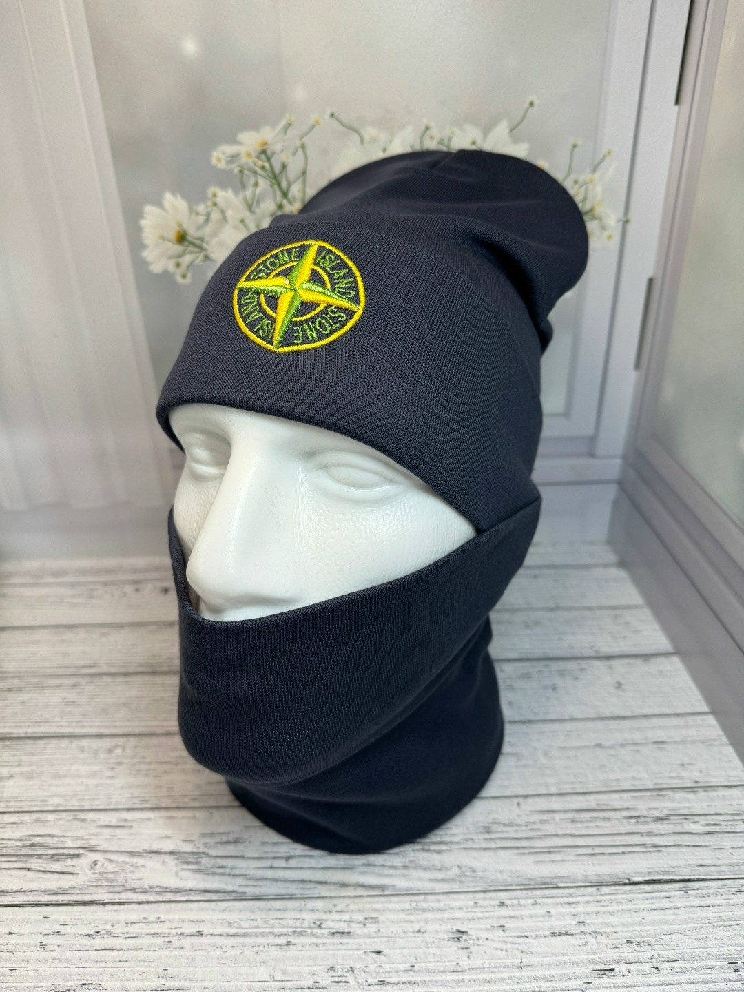 шапка стон айленд,шапка stone island,шапка стоник,шапка stone island черный,шапка и снуд для детей