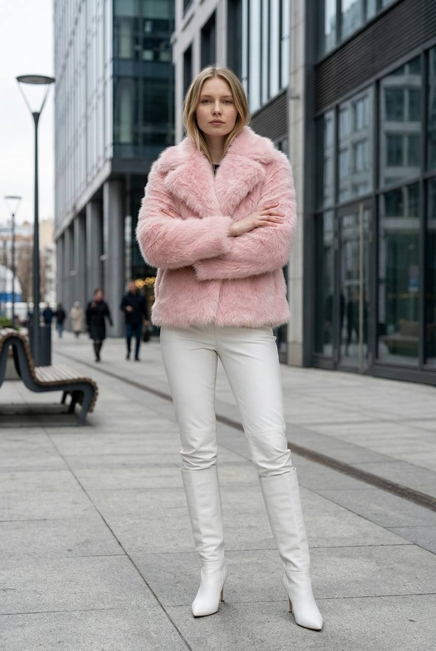 шубка из искусственного меха,розовая шуба,мода модная,ярко розовая шуба