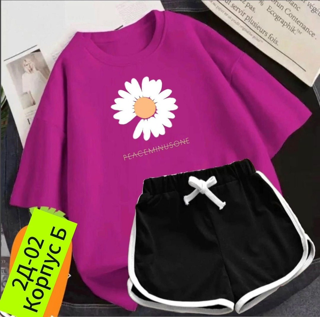 костюм женский с шортами,костюм женский,комплект костюм,костюм с шортам,футболки женские оверсайз
