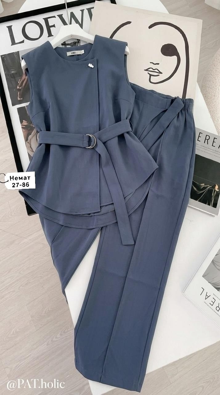 костюм брючный,стильные костюмы,серый брючный костюм,брючный костюм с жилетом,брючный костюм женский