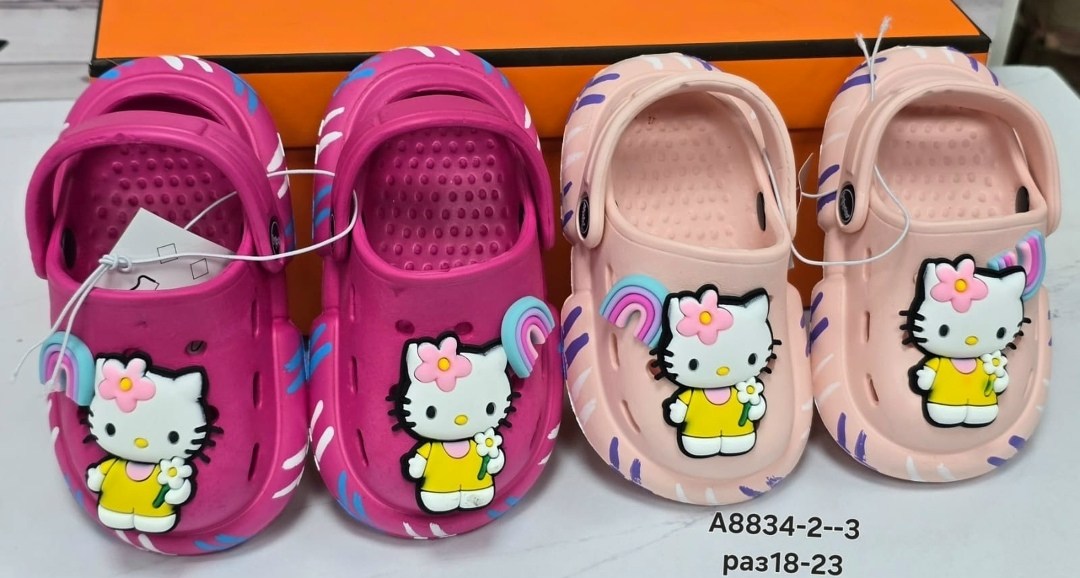 кроксы хеллоу китти детские,кроксы хеллоу китти,кроксы с хелло китти,детские кроксы,