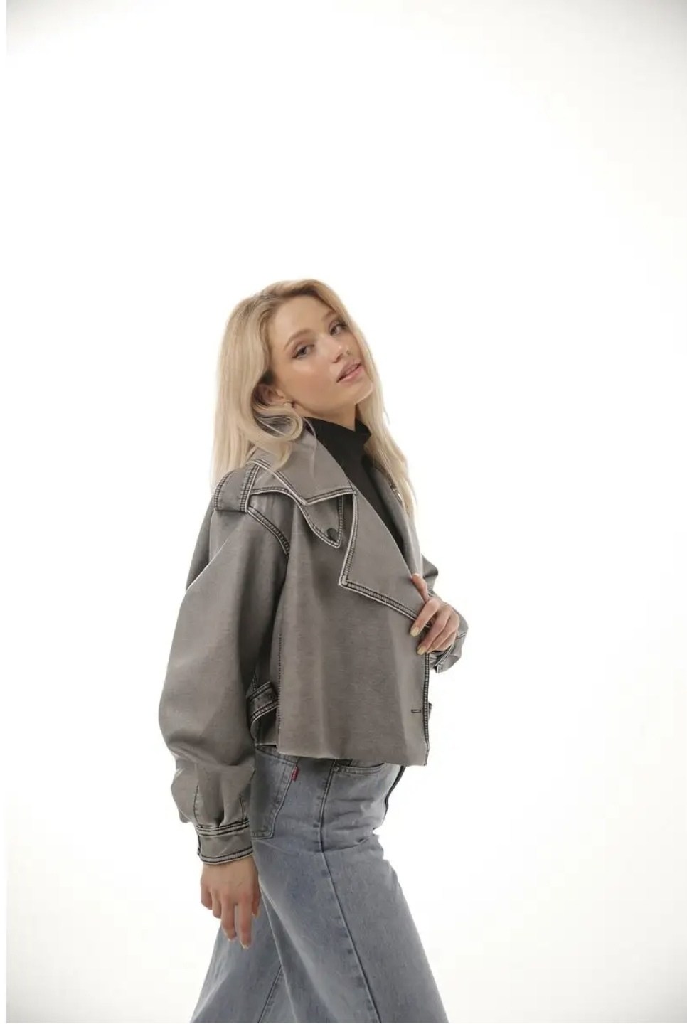 косуха винтажная куртка кожаная oversize серая monyken,косуха винтажная куртка кожаная oversize серая mony,косуха серая винтажная куртка кожаная оверсайз aftfbasic,косуха кожаная женская куртка оверса