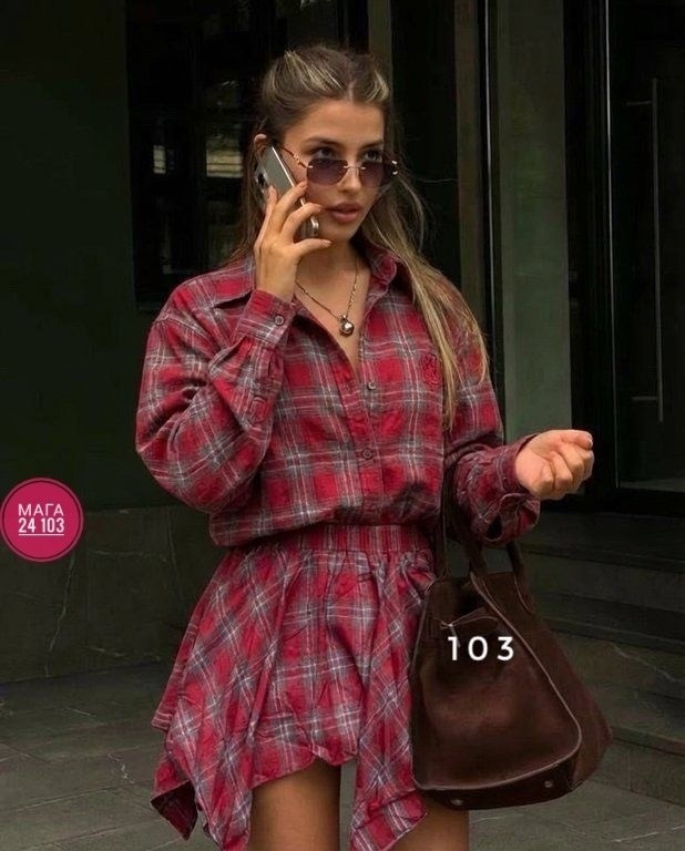 костюм с юбкой и рубашкой в клетку,костюм с юбкой и рубашкой,костюм в клетку,костюм с юбкой в клетку,костюм с короткой юбкой и рубашкой в клетку moonchild