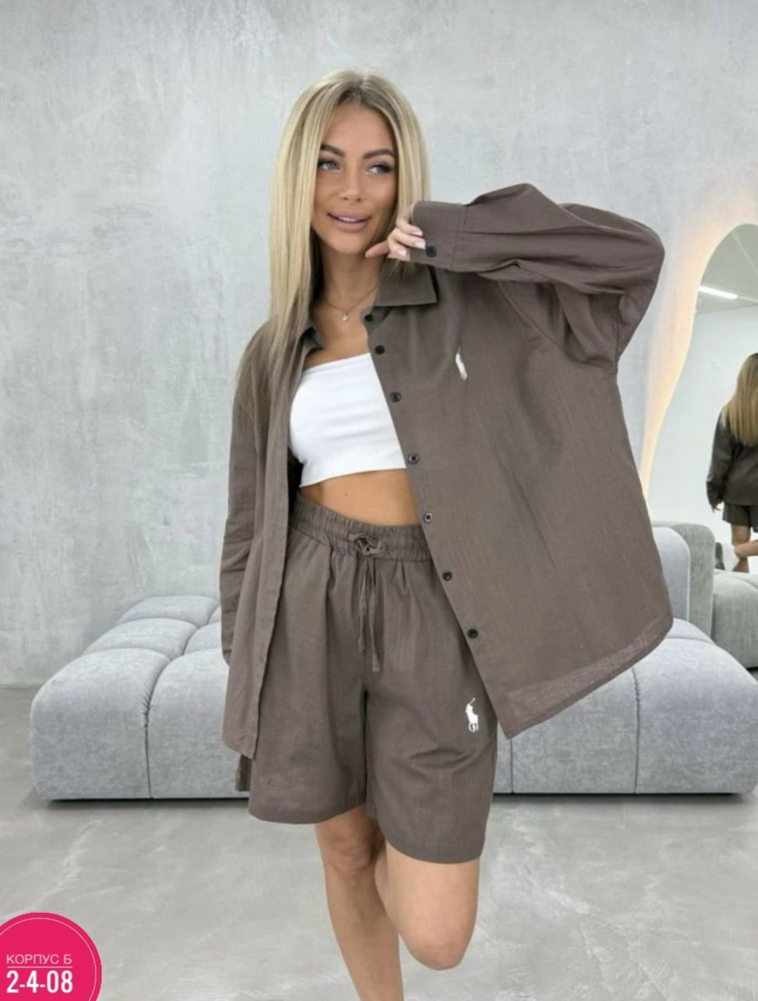 костюм муслиновый с шортами летний ablure 224653541,костюм с шортами женский,костюм с шортами,летний костюм с шортами,костюм желтый