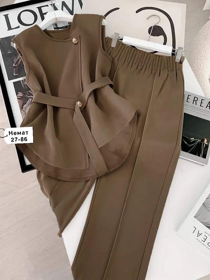 костюм брючный,стильные костюмы,серый брючный костюм,брючный костюм с жилетом,брючный костюм женский