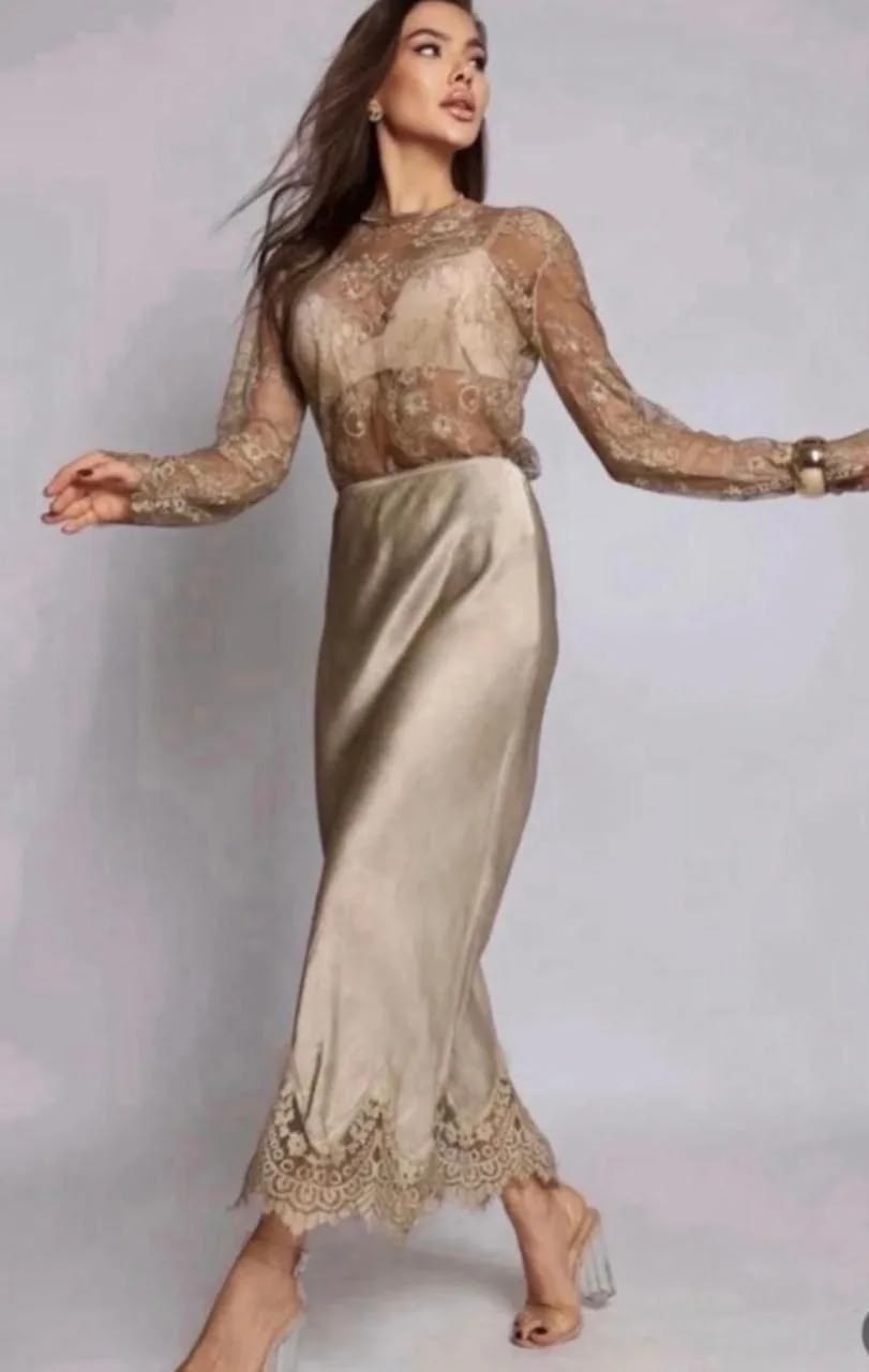 атласная юбка,topshop satin and lace maxi skirt in oyster,юбка,юбка женская,шелковая юбка миди dari ri