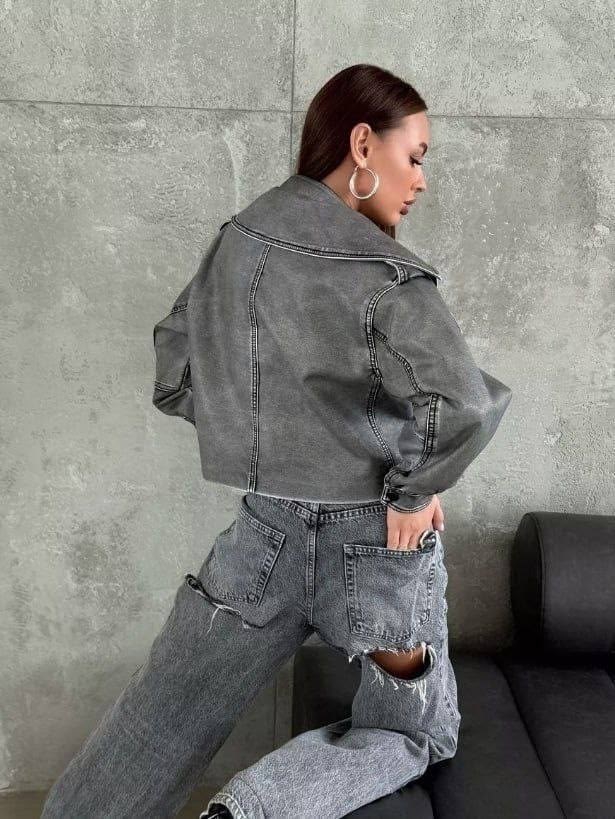 косуха оверсайз демисезонная pa&bn fashion,косуха оверсайз демисезонная c&h style,косуха куртка кожаная оверсайз chauzi,косуха винтажная куртка кожаная oversize серая monyken,серая косуха оверсайз