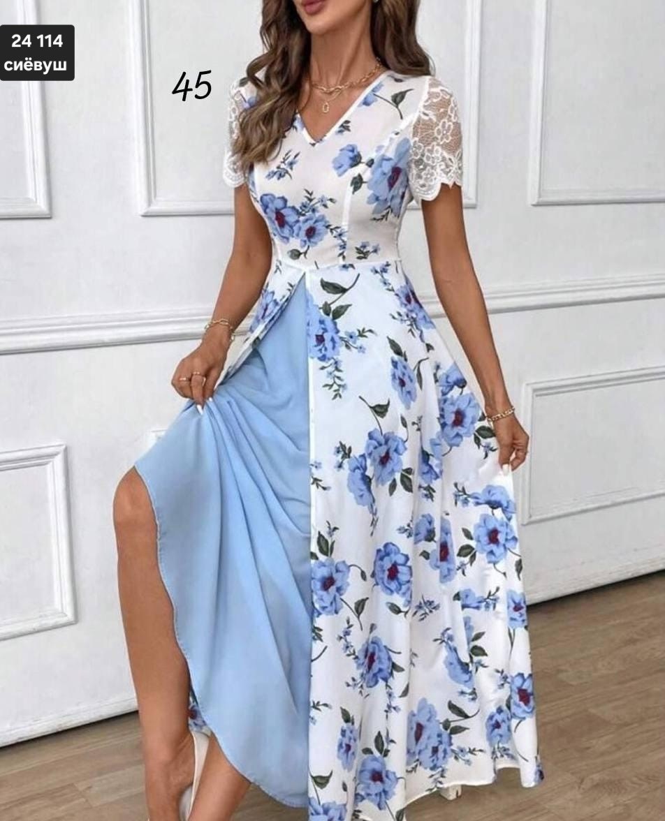 платье летнее женское,длинное летнее платье в цветочек,летнее платье макси,платье летнее,платье женской