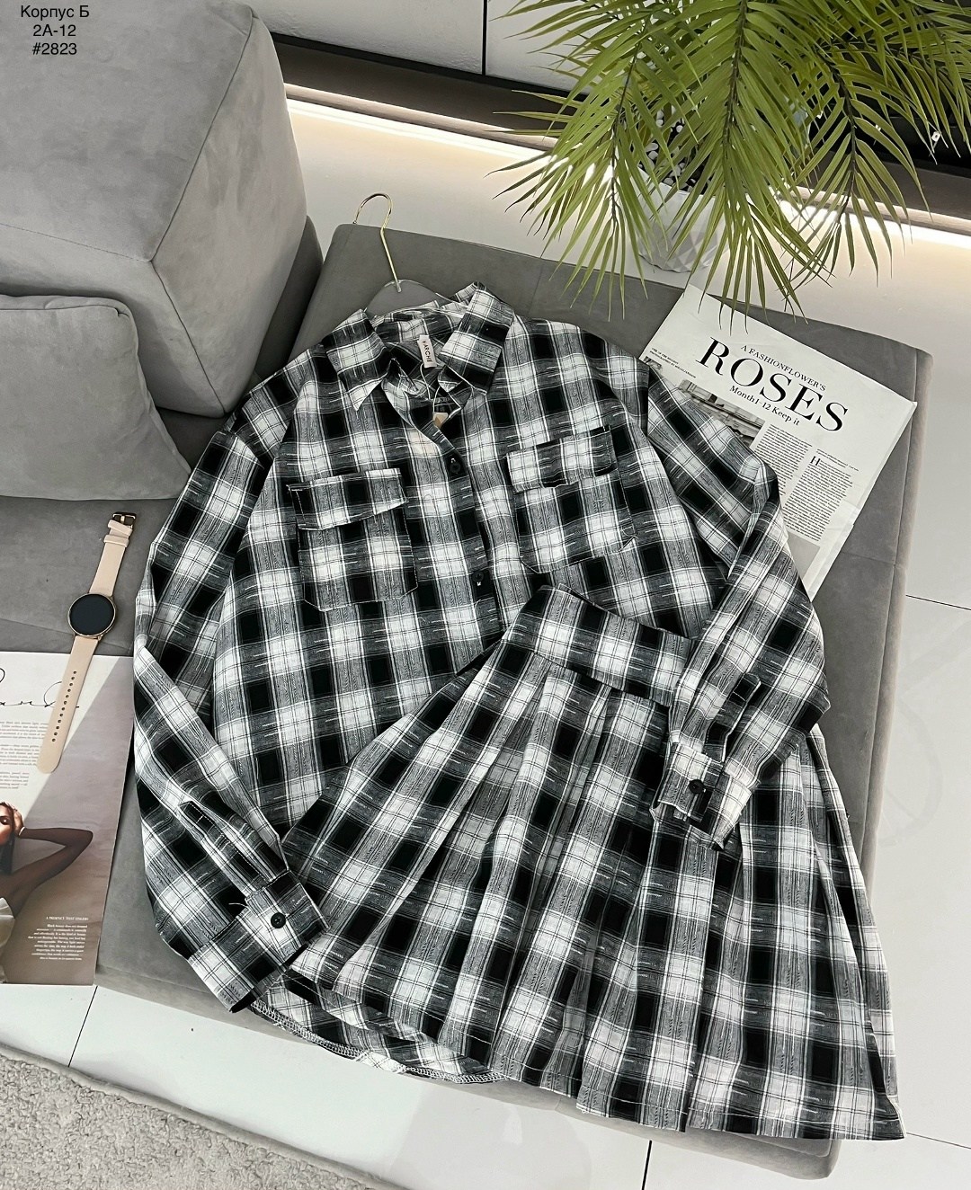 женская рубашка в клетку,клетчатая рубашка,женские клетчатые рубашки,рубашка в клетку,костюм в клетку с юбкой