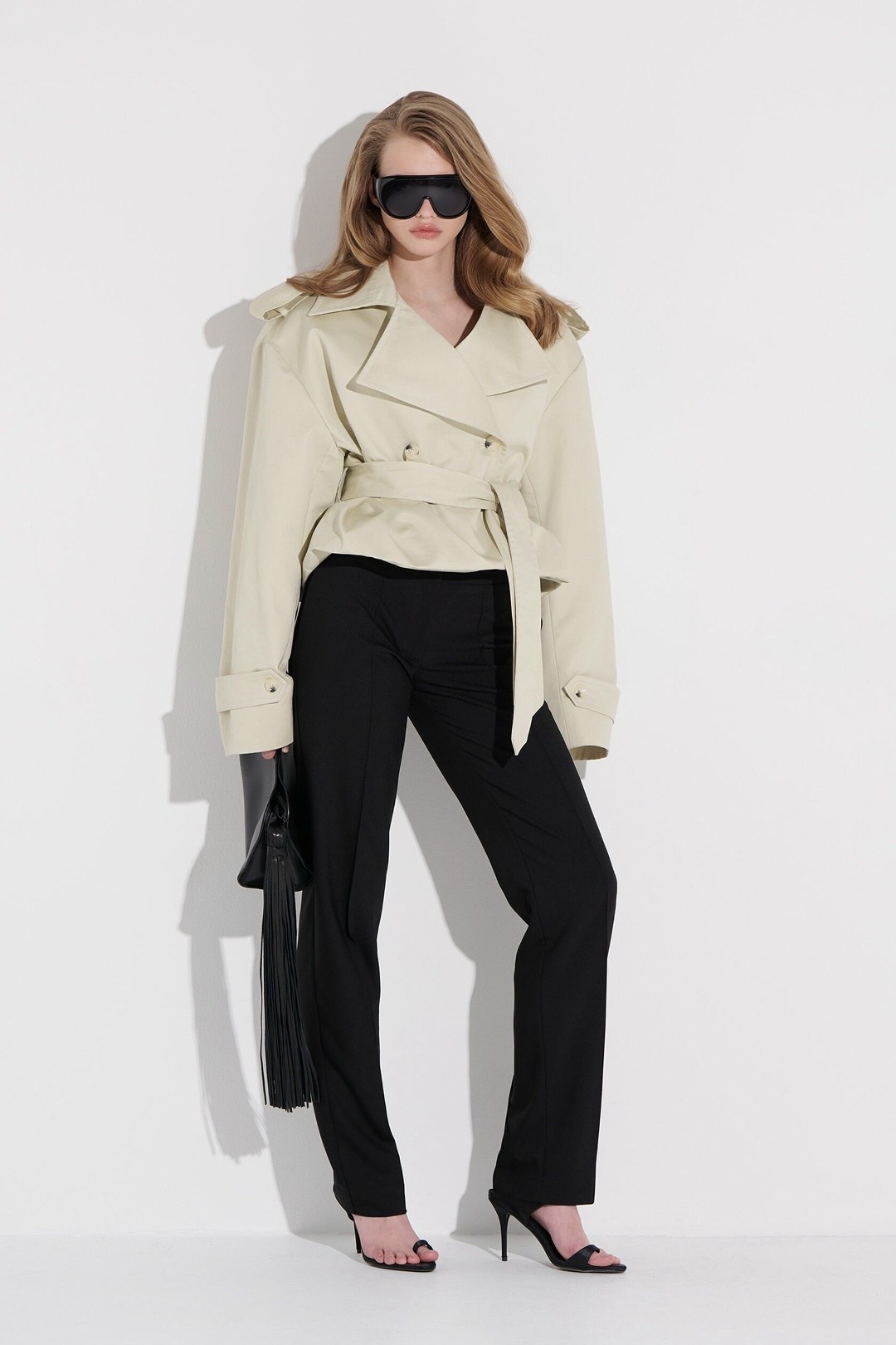 куртка-тренч короткая с поясом befree,тренч плащ,тренч,короткий тренч