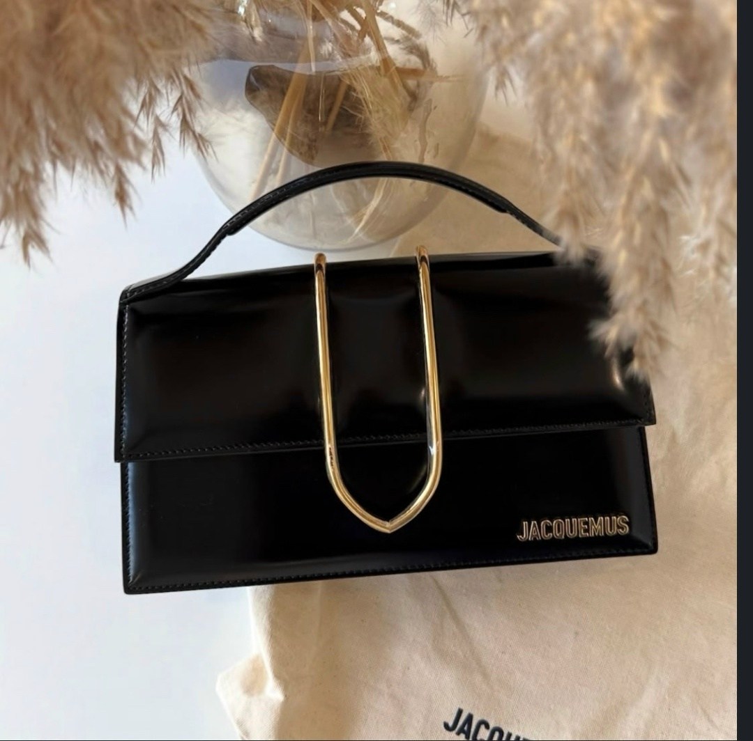 jacquemus сумка,сумка jacquemus le chiquito moyen черный,сумка женская jacquemus 176085 черная,черная кожаная сумка через плечо,сумка jacquemus le grand bambino