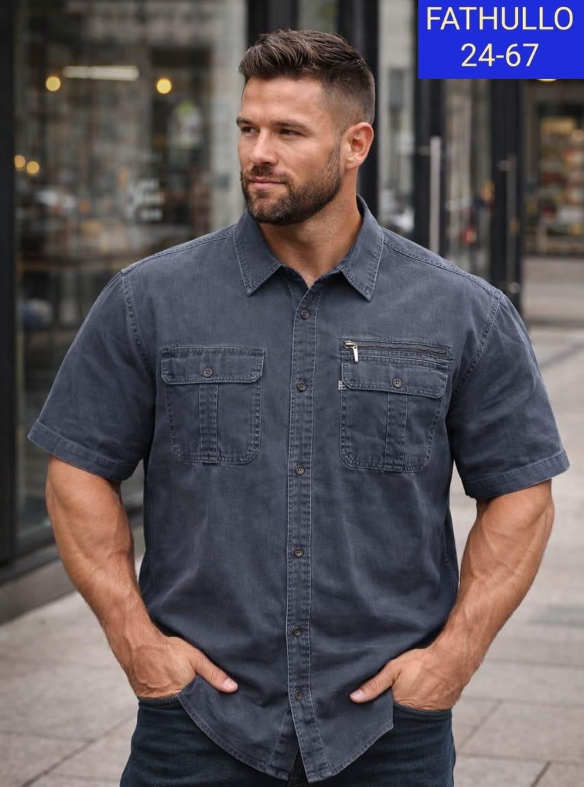 рубашка мужская с короткими рукавами,джинсовые рубашки мужские,повседневная рубашка,рубашка мужская большие размеры,рубашка