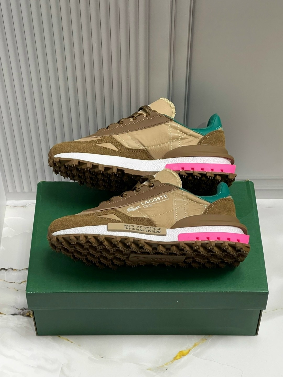 кроссовки lacoste,женские кроссовки,кроссовки,lacoste low-top casual shoes women's light brown green,кроссовки женские lacoste elite active коричневый