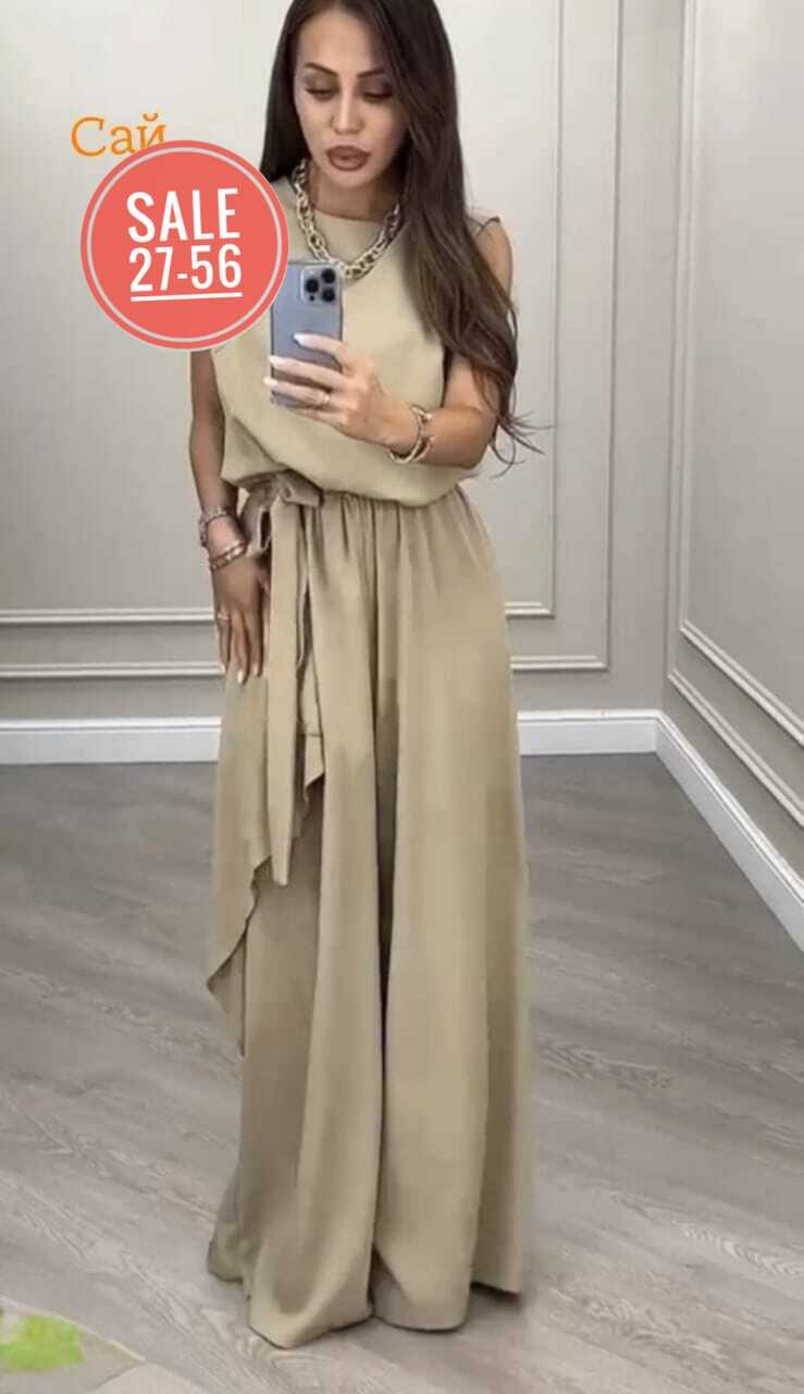 костюм с брюками нарядный,костюм женский,комбинезон повседневный,брючный комбинезон,костюм бежевый