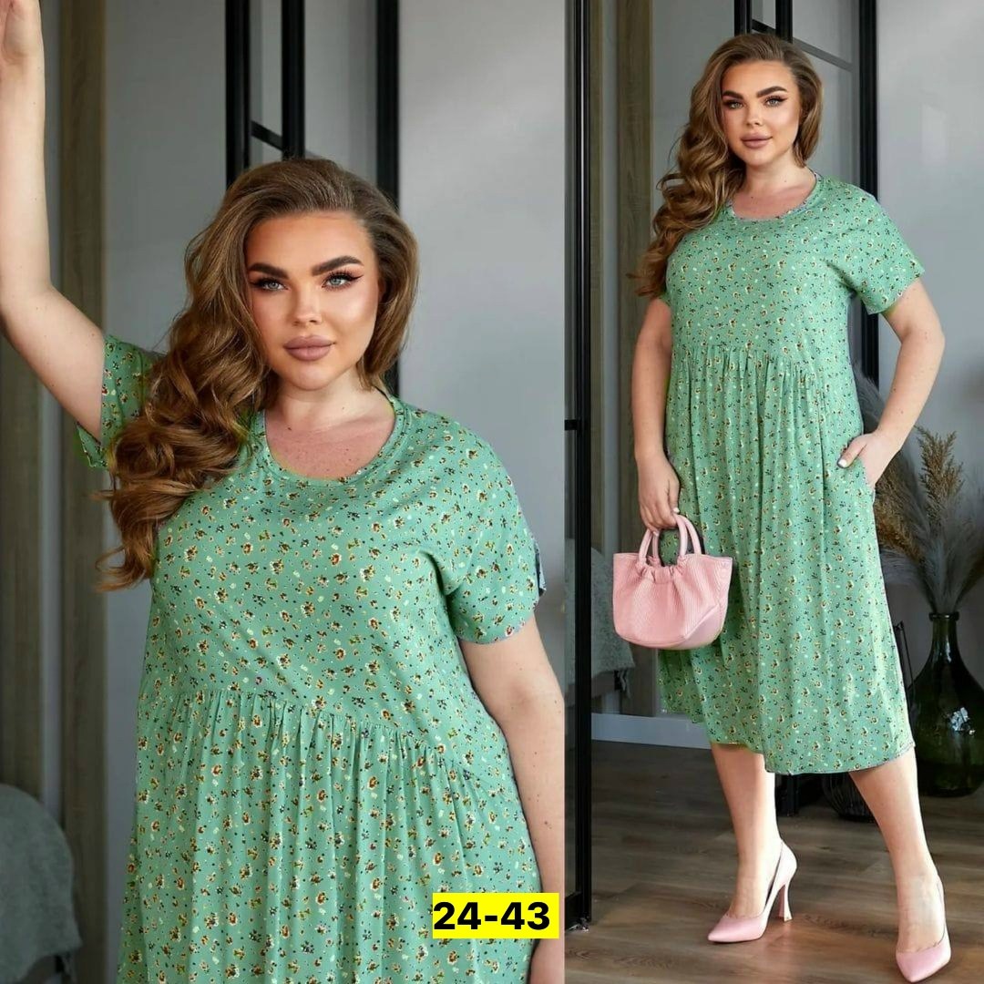 платья,платье штапель,платье 159-23 зеленое штапель,платья ,женская платья