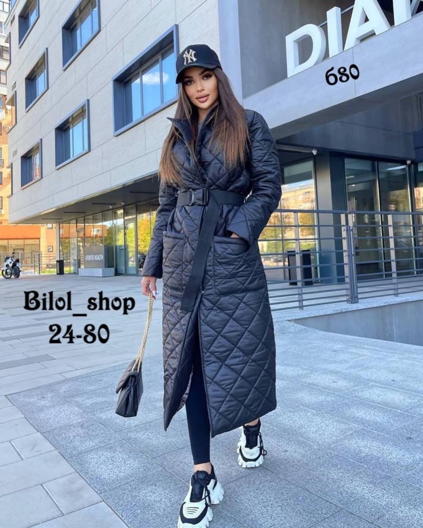 пальто стеганое,пальто стеганое феникс н8026,пальто женское демисезонное стеганое,пальто на синтепоне,длинное пальто стеганое