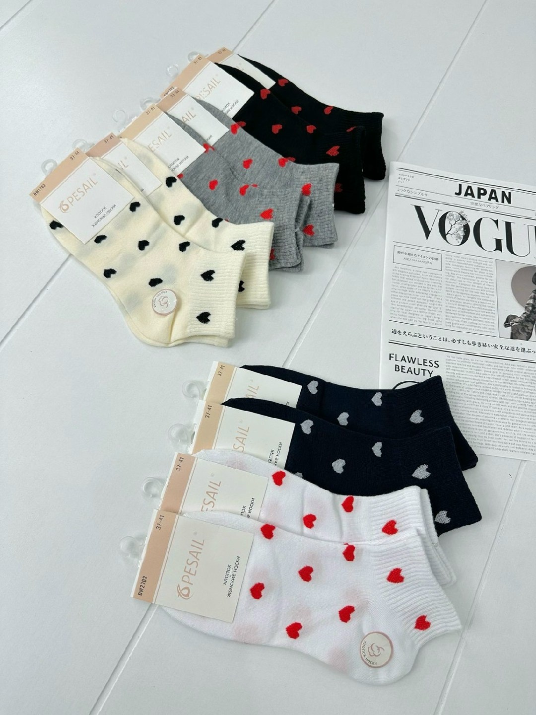 носки женские 10 пар,носки женские,носки набор женские короткие,носки женские короткие с сердечками,комплект носки женские