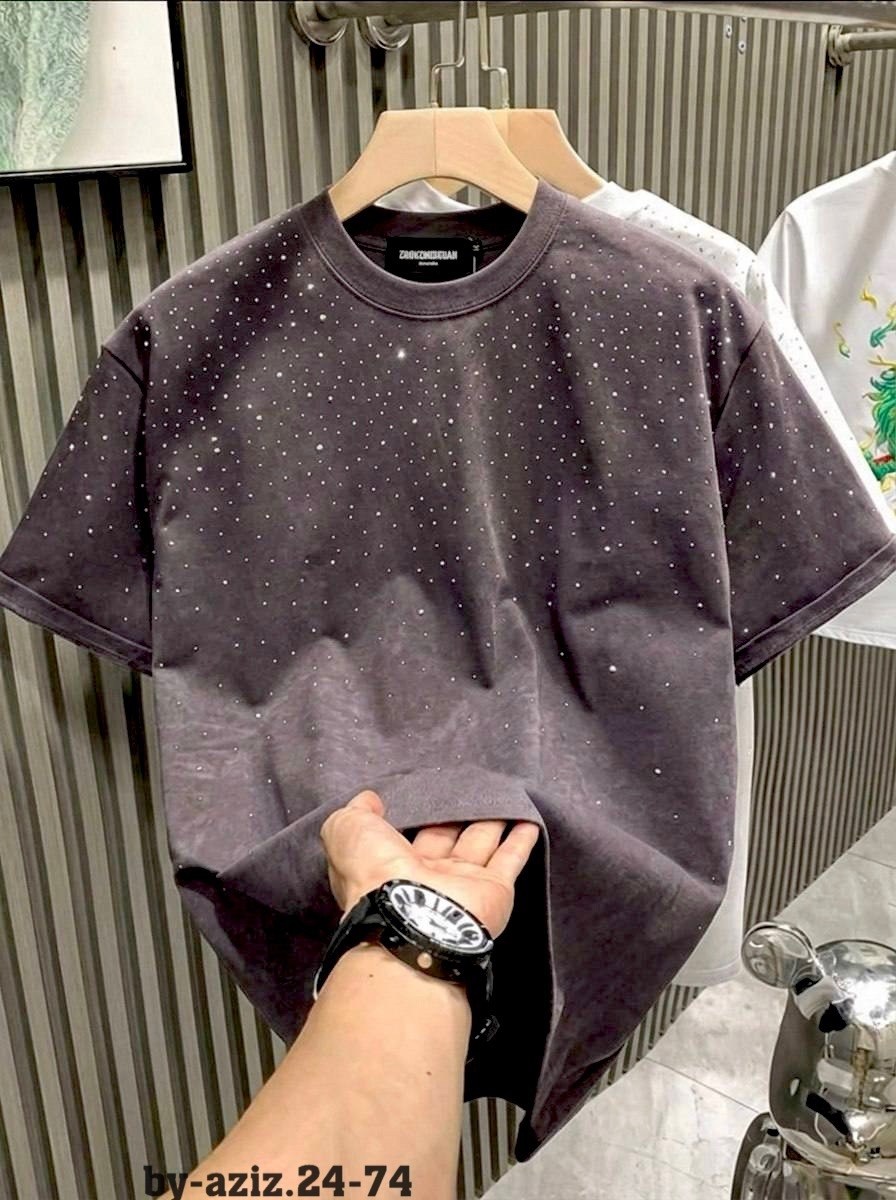 футболки женские мужские,мужские футболки с заклепками,летние модные мужские футболки оверсайз со стразами,модные мужские футболки