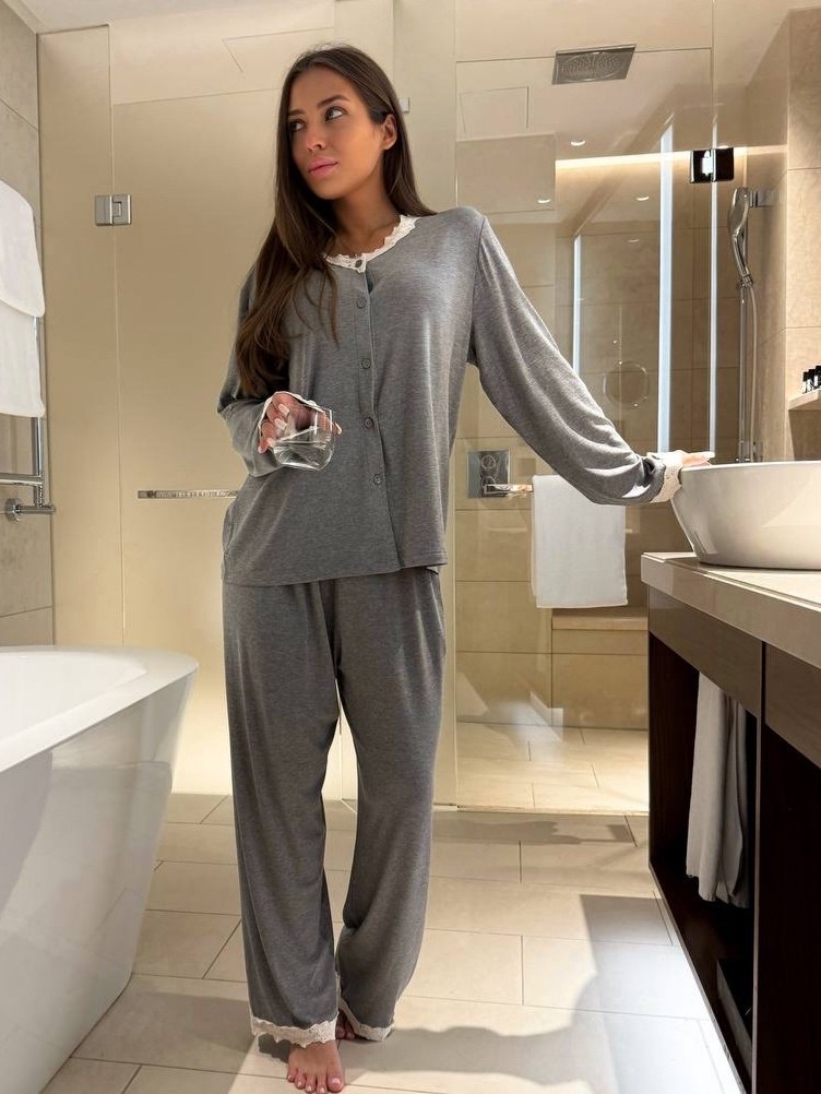 пижама с кружевом,женская пижама,комплект пижама,пижама для женщин,пижамный комплект женский