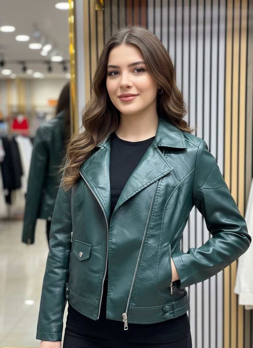косуха кожаная куртка снежная королева,кожаная куртка женская,куртка косуха женская кожаная,зеленая кожаная куртка,кожаная куртка