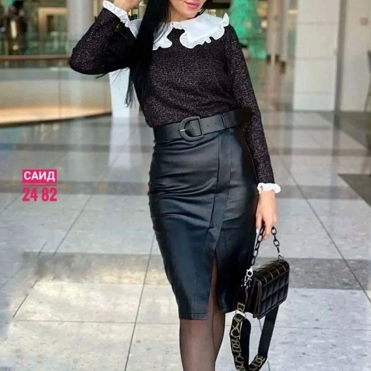 юбка эко кожа,юбка из эко кожи,юбка экокожа с разрезом,юбка кожаная,юбка из экокожи