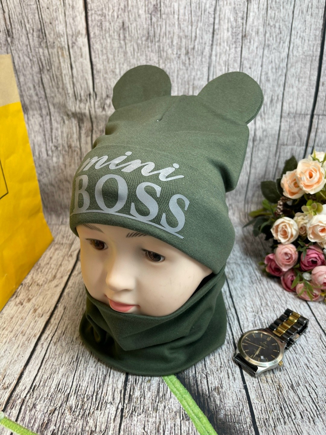 детский комплект шапка и снуд для 2 лет,шапка и снуд для детей,шапка снуд комплект,детская трикотажная шапка,комплект детский шапка и снуд