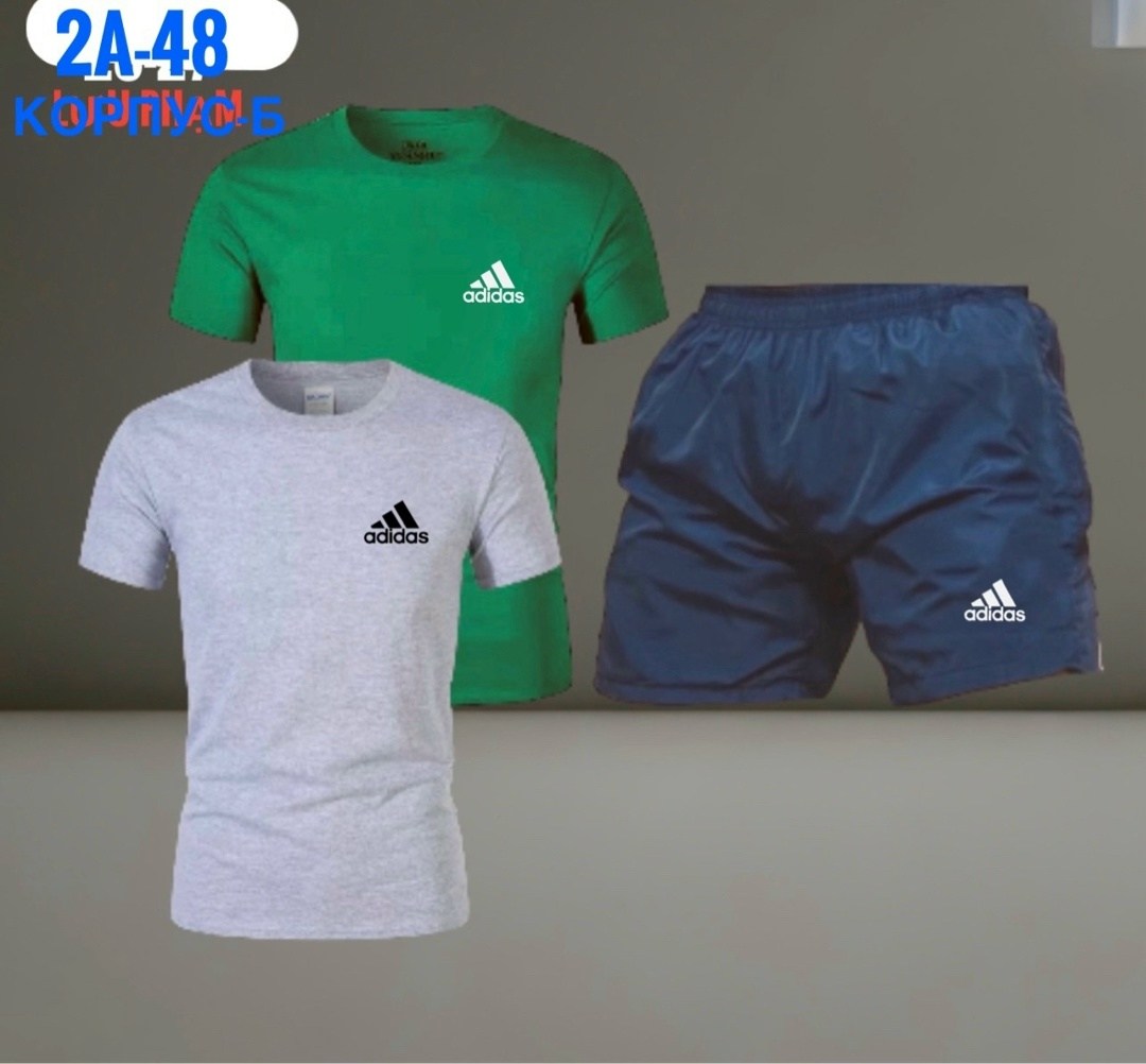 комплект футболок adidas,комплект одежды adidas,костюм спортивный мужской,костюм для мужчин,костюм мужской