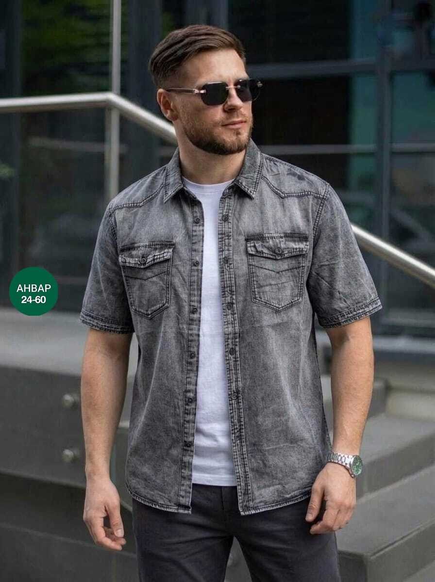 мужская джинсовая рубашка,мужская рубашка,рубашка джинсовая,рубашка,мужская мода