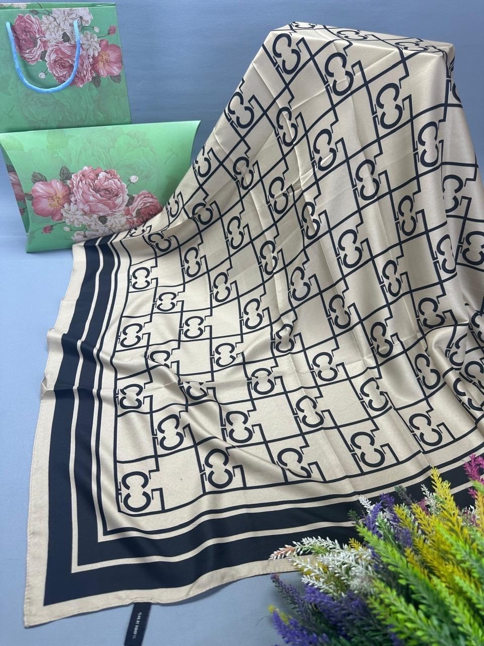 платок гуччи черный,платок gucci шелковый,шелковый платок,платок брендовый,платок gucci