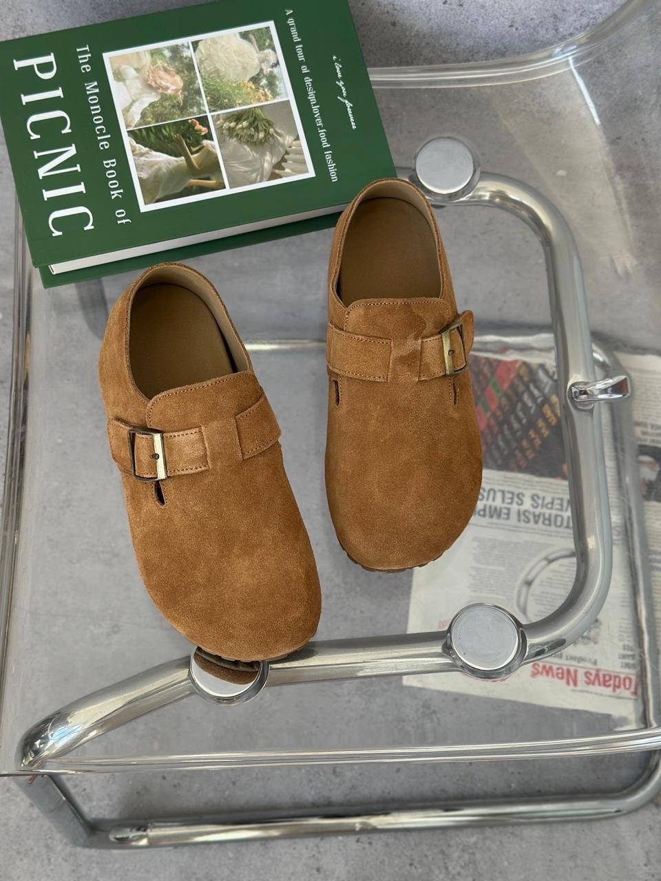 , повседневные,обуви,сабо замшевые, для дома