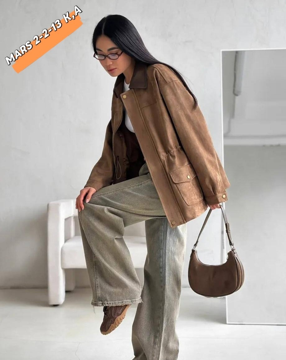 куртка рабочего тренд замшевая tinaria 313880037,замшевая куртка,куртка замшевая женская,куртка из замши,женская куртка