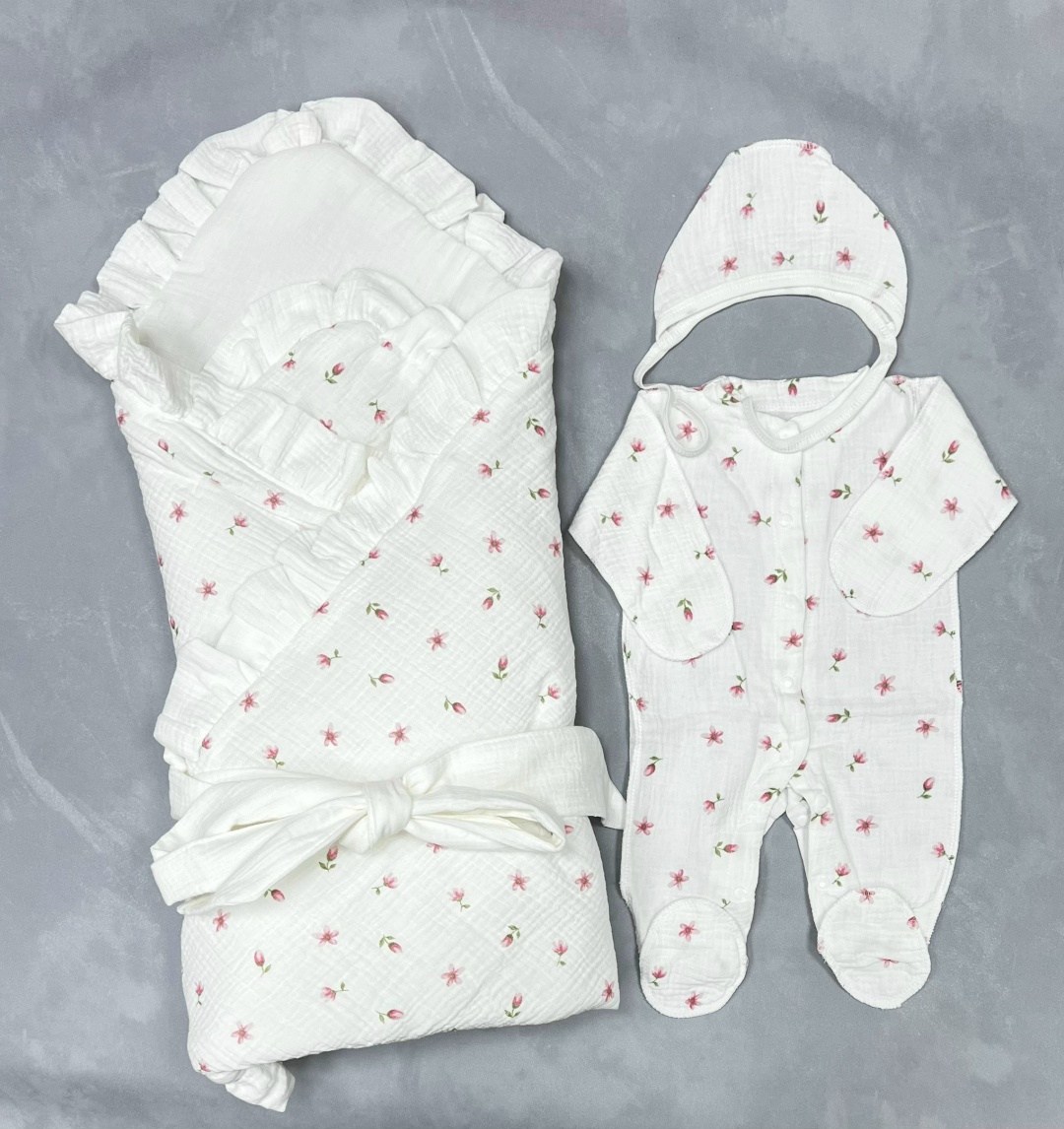 комплект на выписку муслиновый лето,комплект на выписку,конверт на выписку для новорожденного комплект,комплект на выписку новорожденного,комплект на выписку муслиновый