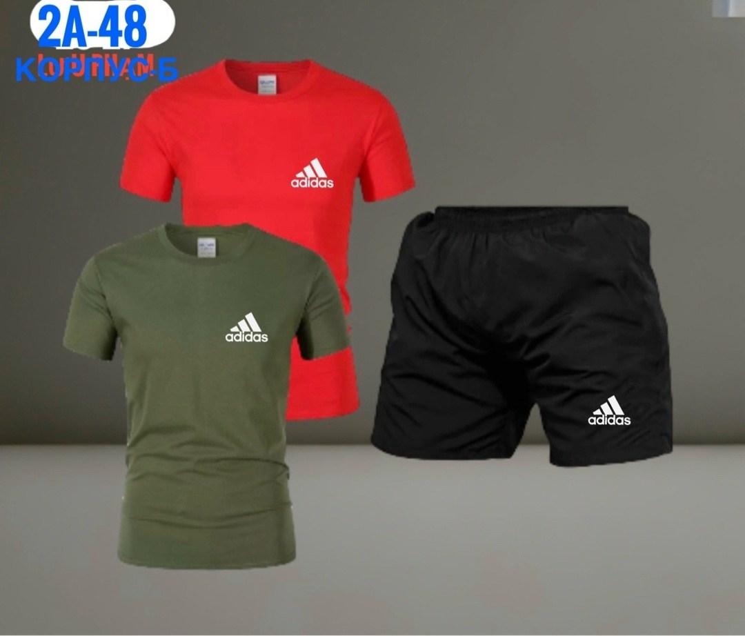 комплект футболок adidas,комплект одежды adidas,костюм спортивный мужской,костюм для мужчин,костюм мужской