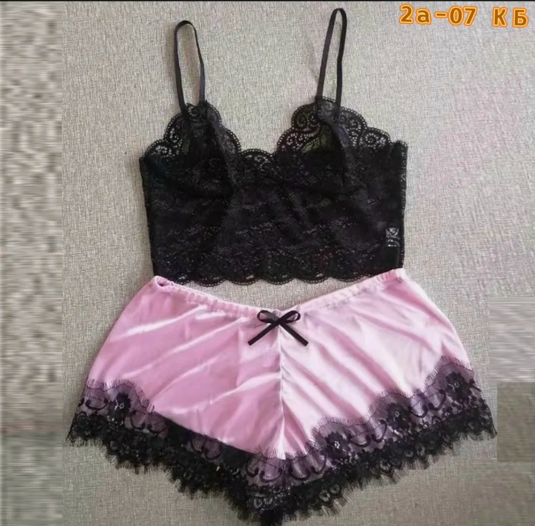 повседневный комплект нижнего белья,комплект нижнего белья,комплект женской пижамы,пижама кружевная женская с шортами,пижама женская