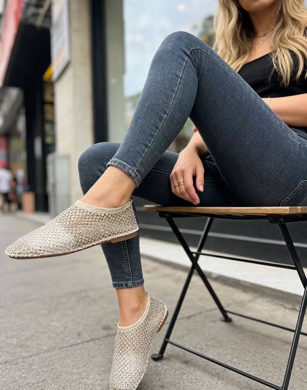 туфли на плоской подошве,модная женская ,женская , на плоской подошве, в сеточку