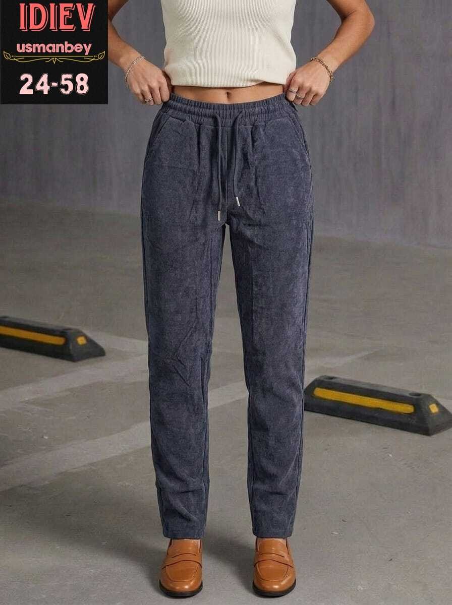 женские брюки 36697 (шоколад),женские брюки,штаны вельвет,теплые брюки женские,брюки 36697 (шоколад)