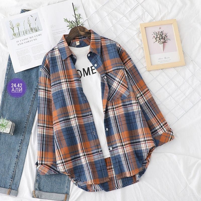 рубашка женская в клетку,повседневная рубашка в клетку,женская рубашка оверсайз в клетку,повседневная рубашка,клетчатая рубашка женская
