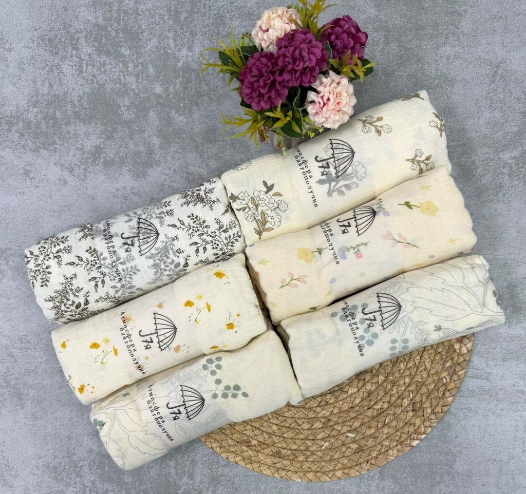 муслиновая пеленка,муслиновая пеленка для новорожденного,пеленка из муслина,пеленка текстильная,муслиновые пеленки набор