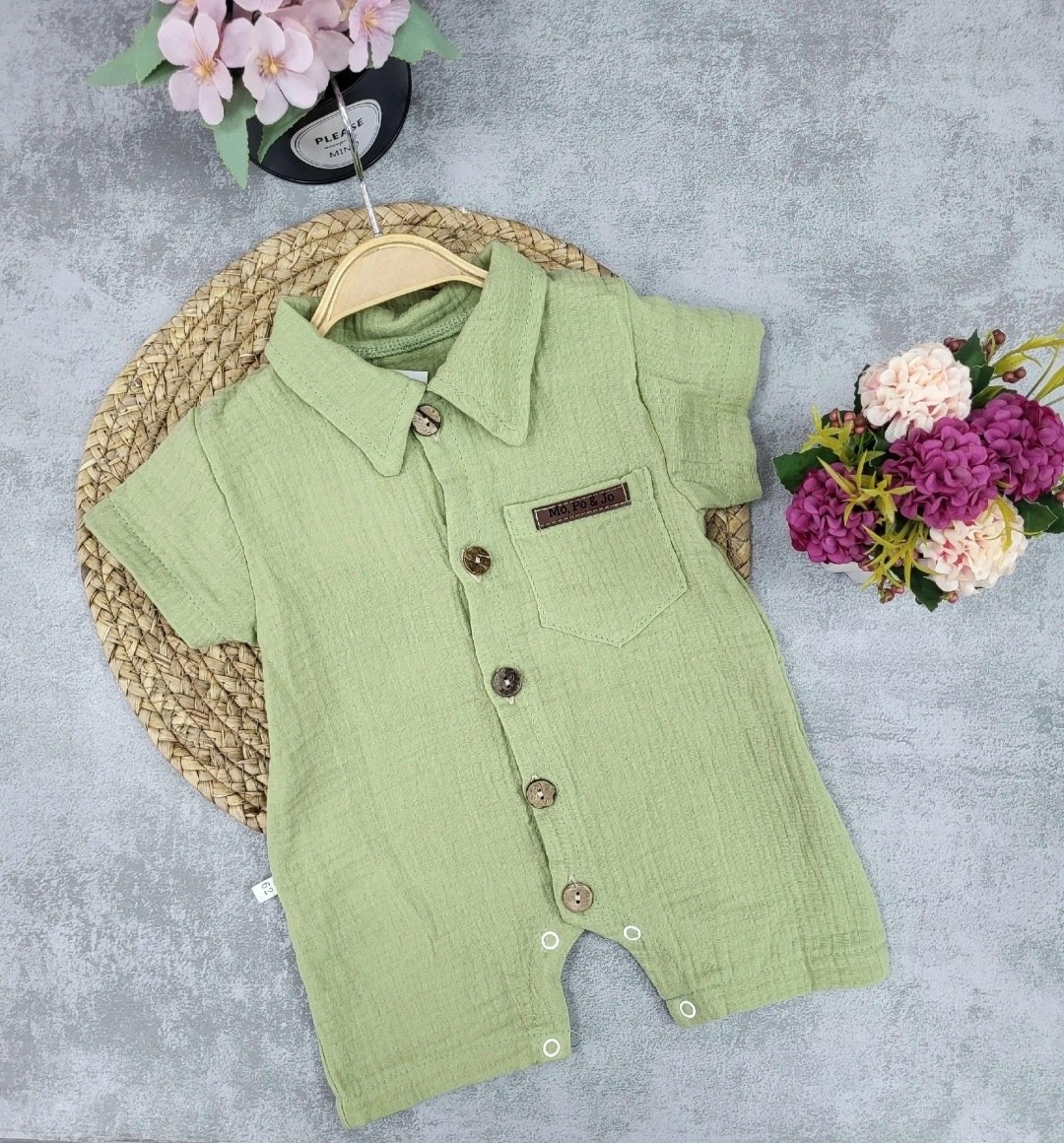 песочник муслин,одежда для новорожденных ,муслиновый песочник для мальчика,одежда для новорожденного,