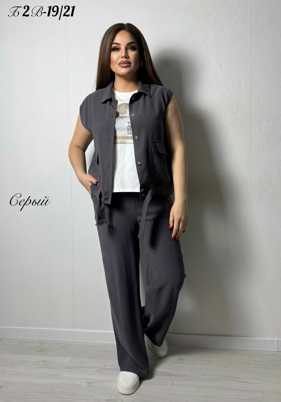 костюм брючный серый,костюм брючный,женские брючные костюмы,брючный костюм батал,летний брючный костюм женский