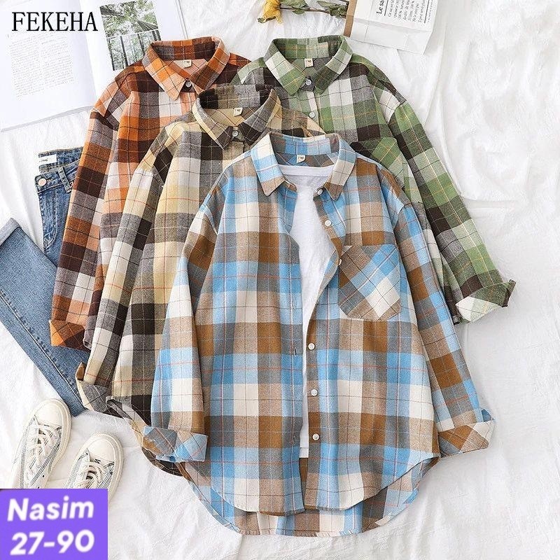 рубашка женская оверсайз в клетку,рубашка с длинными рукавами в клетку,женская рубашка в клетку,клетчатая рубашка женская,клетчатая женская рубашка с длинным рукавом