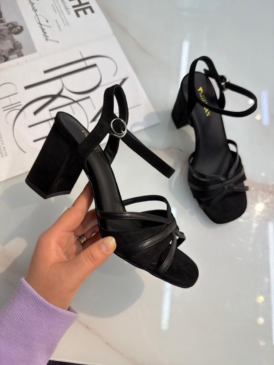 замшевые босоножки,женские босоножки,каблуки босоножки,босоножки летние,черные босоножки